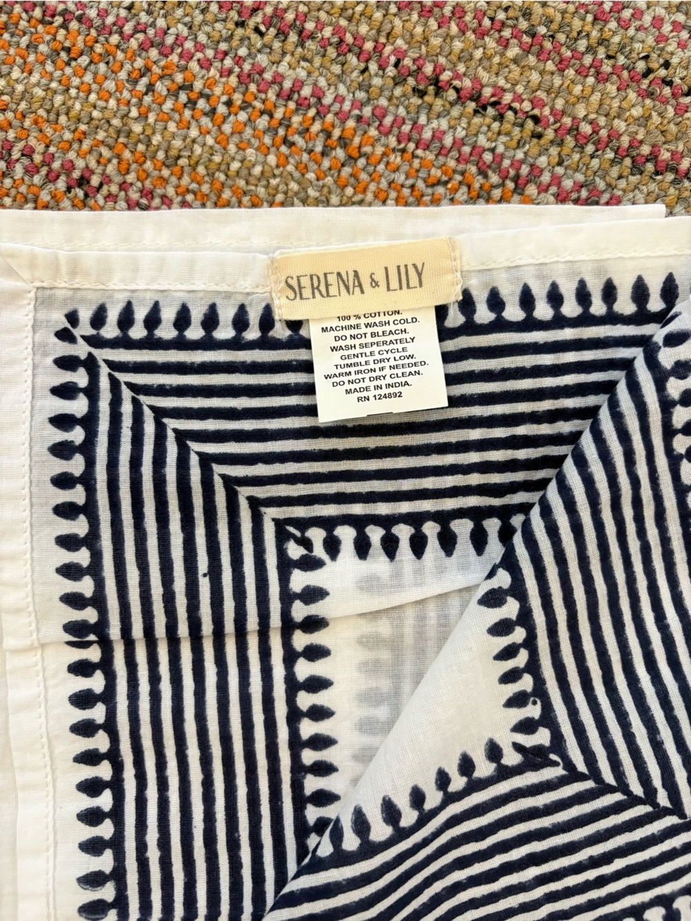 Serena & Lily Cloth Napkins Set of 12 - Picture 2 of 3